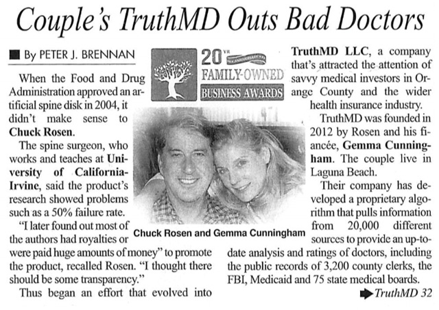 Couple's TruthMD Outs Bad Doctors